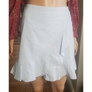 NEW Southern Tide Size XS (26") Seersucker Margaret Ruffle Skirt Nautical Beach